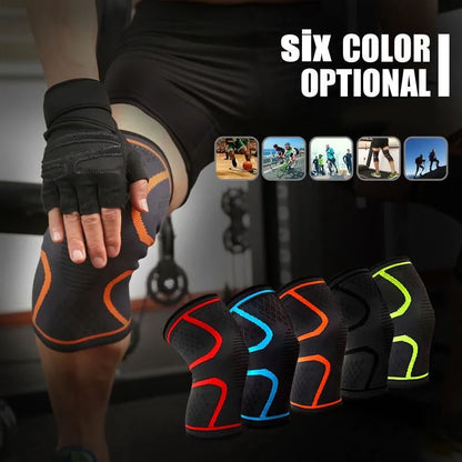 1PC Fitness Running Cycling Knee Support Braces Elastic Nylon Sport Compression Knee Pad Sleeve for Basketball Volleyball