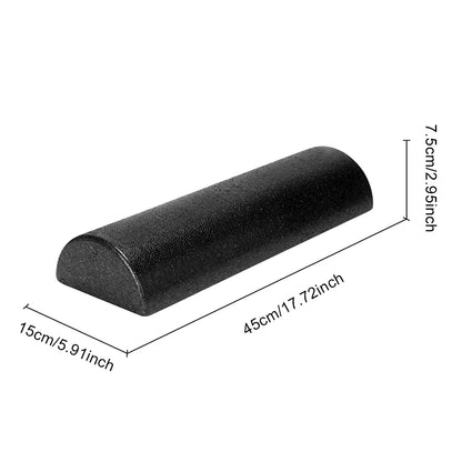 Half Round Yoga Column Roller Tool Muscle Relaxation Fitness Muscle Foam Roller EPP Foam Massage Roller Stick for Pilates Sport