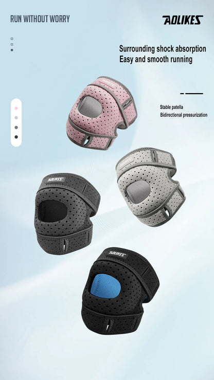 AOLIKES 1PC Patella Knee Brace Knee Compression Sleeve Support for Women Men Knee Pain Arthritis Pain Sport Knee Guard Knee Pads