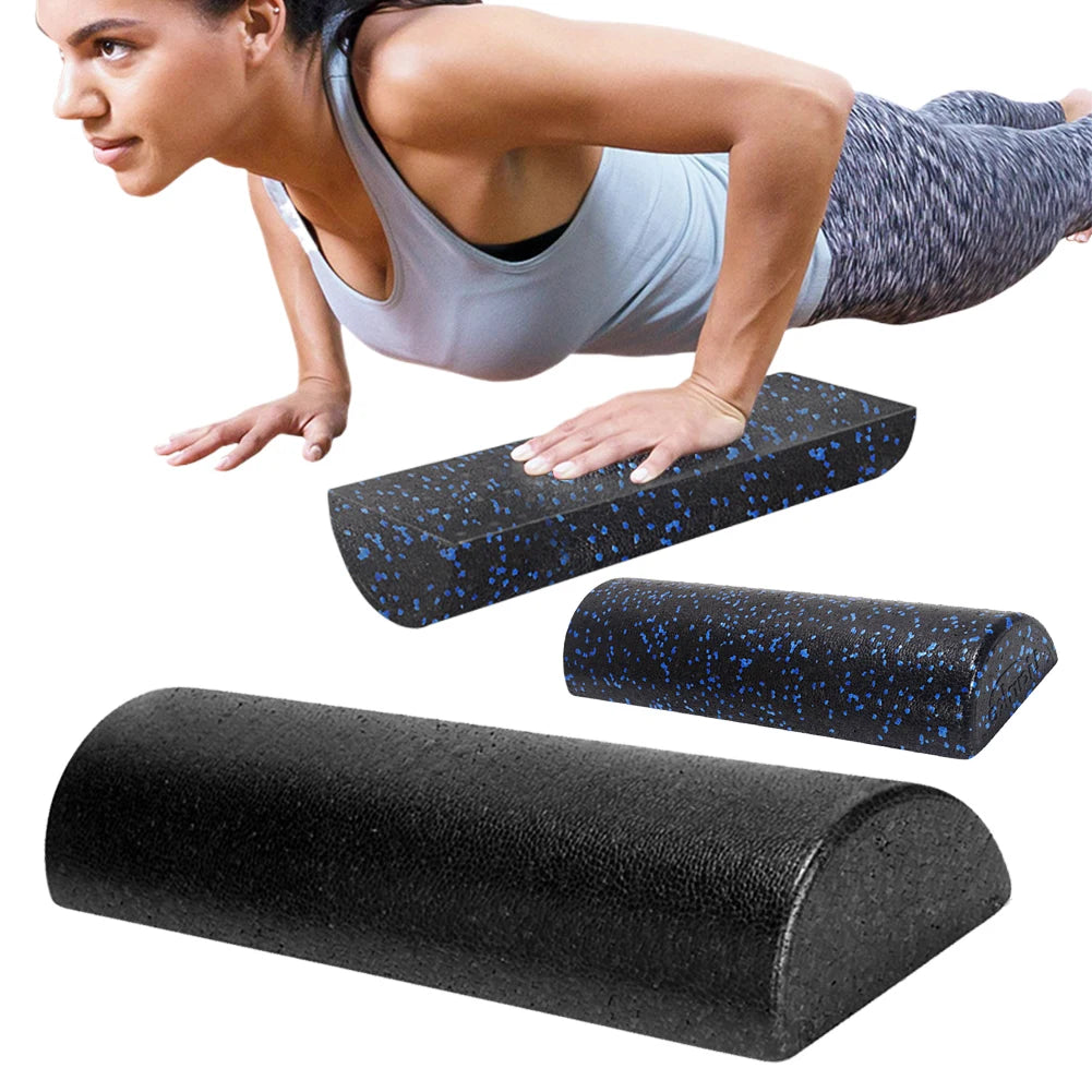 Half Round Yoga Column Roller Tool Muscle Relaxation Fitness Muscle Foam Roller EPP Foam Massage Roller Stick for Pilates Sport