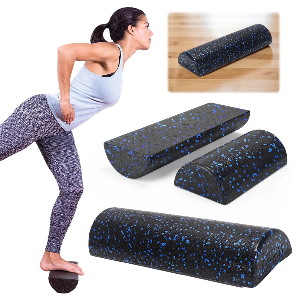 Half Round Yoga Column Roller Tool Muscle Relaxation Fitness Muscle Foam Roller EPP Foam Massage Roller Stick for Pilates Sport
