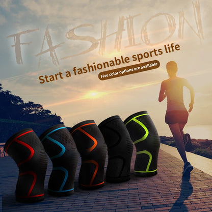 1PC Fitness Running Cycling Knee Support Braces Elastic Nylon Sport Compression Knee Pad Sleeve for Basketball Volleyball