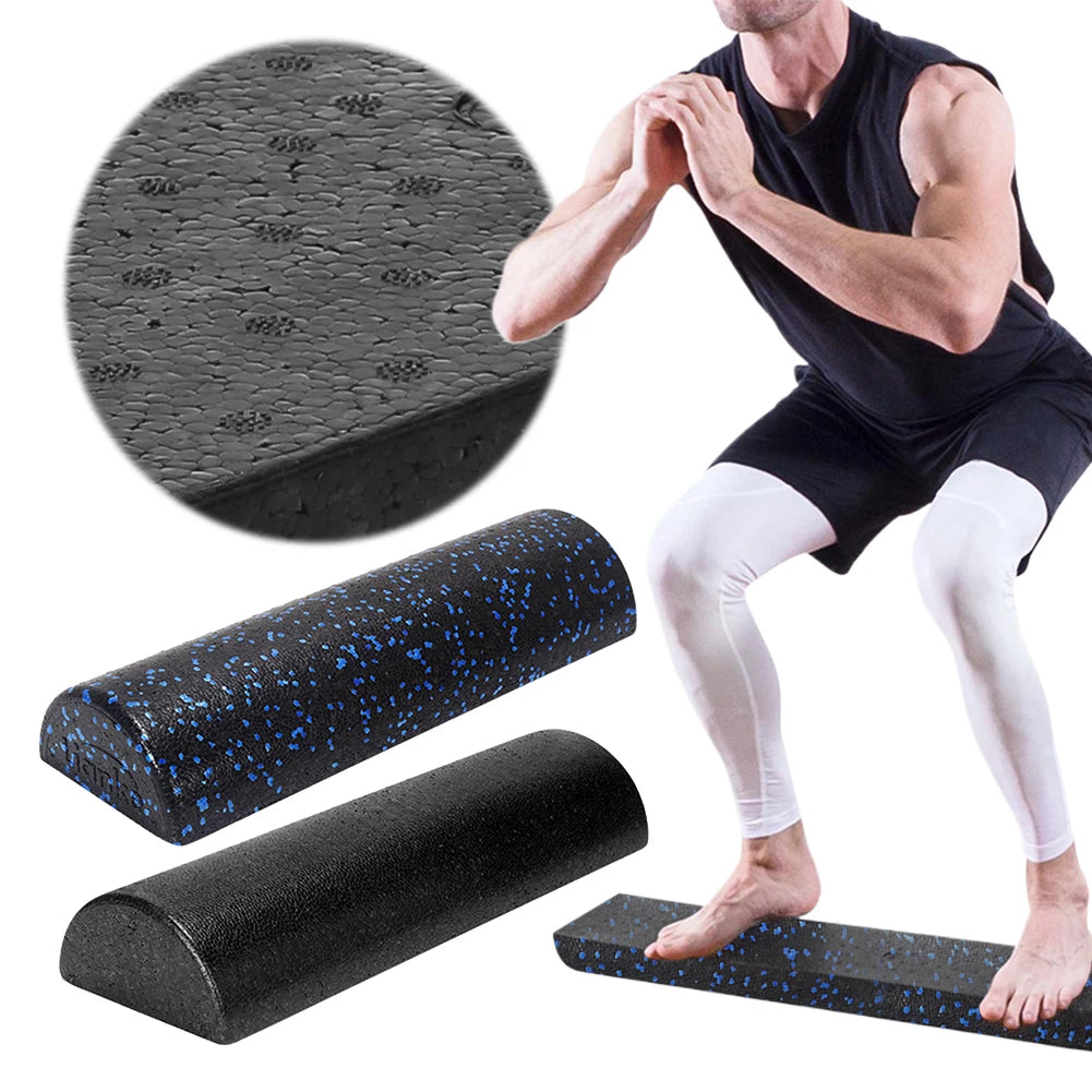 Half Round Yoga Column Roller Tool Muscle Relaxation Fitness Muscle Foam Roller EPP Foam Massage Roller Stick for Pilates Sport